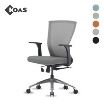 코아스 브리오 메쉬의자 OSCH1107NAA, 등판 그레이+좌방석 패브릭