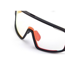 [WTD] 데이브레이크 에어 미러 변색 자전거 선글라스 고글 빅렌즈, 매트블랙_피치