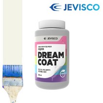 제비스코 드림코트 0.5L 벽지페인트 친환경 수성페인트, 드림코트 에그쉘광 화이트(0.5L)