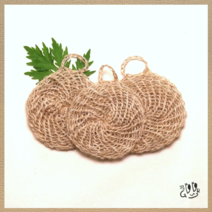 딸랑구즈 친환경 삼베수세미 3p 오오오세트C 세균걱정 NO! 뽀득뽀득 친환경 국산 100%, 일반2+코팅1