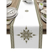 클래식 기하학 테이블 러너 주방 장식 식탁 웨딩 파티, 6pcs Table mat