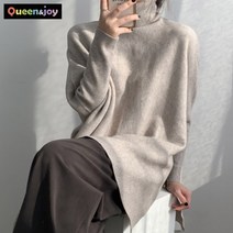 퀸앤조이 이중짜임 목폴라 판쵸 스웨터***판매자 SSK무역***