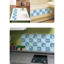 물고기 타일스티커 화장실 타일덧방스티커 싱크대스티커 원룸 학원 부엌 포인트 현관