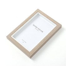 썸띵 나무 네추럴 프레임 가로 세로 겸용 탁상용 캘리그라피 드라이플라워 기념품 사진 포토 액자, 브라운