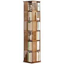 회전책장 이프샵회전책장 원목책꽂이 거실책장바퀴형 원목회전책장 원형회전책장 자작나무회전책장, [셔터도어디자인]업그레이드된모델-원색7겹(36