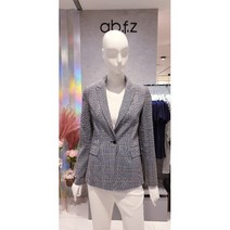 [AK PLAZA] [ab.f.z] 싱글 린넨 체크자켓 (AAT2GJ21E)