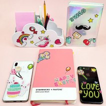 DIY 보석십자수 어린이 취미용품 비즈 큐빅스티커세트, 러블리 보석십자수
