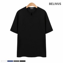 빌리버스 남성 반팔티 BCM028 브이 슬릿 여름 무지 티셔츠