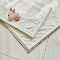 에코베리 한지 유아 누비 방수패드 아기 방수요 아이보리