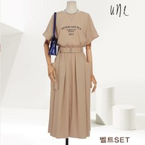 윈 UNE모던레터링포켓원피스