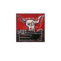 Jean-Michel Basquiat 장 미쉘 바스키아 작품 / 호텔 사무실 카페 거실에 걸면 좋은 캔버스 그림액자 07, 골드