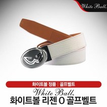 화이트볼 REGEN O 리젠 오 골프벨트, 스트랩 색상 : 오플_브라운