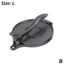 Tortilla Press Maker Aluminium Alloy Corn Tortillas Kitchen Tools 2 Supplies Bakeware Sizes Dough Gr, [03] Black-L