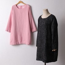 아이우먼 빅사이즈 111 트위드뒷지퍼원피스 DYPF746
