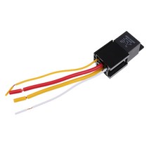 GHSHOP 차 자동 트럭 4 Pin 12V 80 Amp SPDT NC 릴레이 및 마구 소켓, 설명, 릴레이 소켓, 블랙