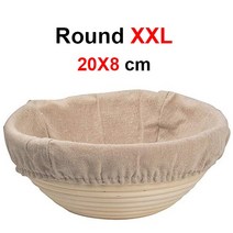 가정용 제빵 발효기 자연 등나무 빵 교정 바구니 수제 고리 버들 세공 베이킹 그릇 반죽 발, 13 Round 20X8
