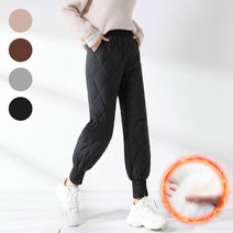 로아 솜바지 누비 바지 기모 조거 누빔 방한 패딩 팬츠