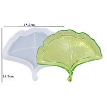 보도블럭 금형 벽돌 몰드 블럭바닥 크리스탈 실리콘 금형 3 레이어 과일 접시 차 접시 디스크 에폭시 수지 금형 컵 패드 금형 수지 아트 홈 인테리어벽돌틀 석고 담장 정원 연못, 잎 01