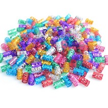 YK 레게머리 드레드 헤어 링 클립 장식 10x15 50개