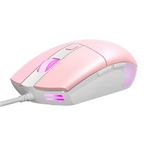 앱코 HACKER 프로페셔널 게이밍 마우스, A660 3325 프로페셔널, 핑크