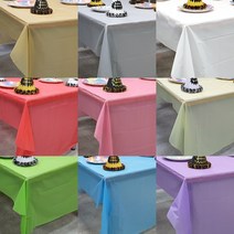 비닐 식탁복 일회용 테이블보 파티 용품, 푸치샤