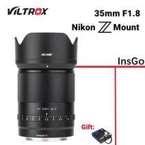 Viltrox 35mm F1.8 자동 초점 풀 프레임 광각 대형 조리개 프라임 렌즈 Nikon Z 마운트 Z6II Z7 z50 ZFC 카메라 선물 Nisi MCUV 필터