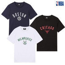 (정품)NBA 유니 팀레터링 티셔츠 (N212TS911P)