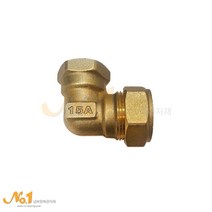 넘버원배관자재 국산KS 스텐 주름관 수전엘보, 1개