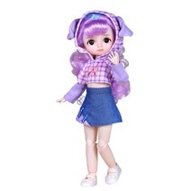 드림 페어리 1/6 BJD 구체 관절 인형 귀여운 시리즈 28cm 정교한 의류 모자와 신발 여아 선물 포함, dini
