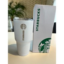 스타벅스 몬스터 대용량 텀블러 910ml 실버에디션, 화이트