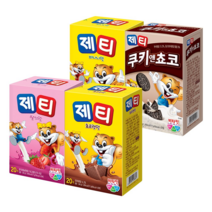 동서 제티 17g x 20t 코코아 분말 스틱 4종 골라담기, 딸기맛