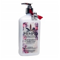 Hempz 햄즈 스노우베리 바닐라 보습 바디 크림 500ml Fresh Snowberry ＆ Vanilla Whipped Creme Limited, 1개