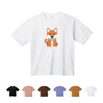 TCTo-096 아메리칸아키다 반려견 오버핏 반팔티셔츠
