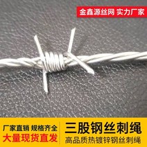 가시 철조망 철사 울타리 가시 철 블레이드 녹슬지 않는 도난 방지 철망 철망, 1.8mm 3가닥 철조망 300m