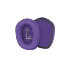 이어 패드 이어폰 쿠션 청력 보호 통기성 메쉬 소음 차단 커버 교체 G733 헤드폰, Purple