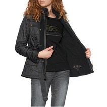 바버 BARBOUR 인터네셔널 폴라 여자 퀼팅 자켓 블랙 LQU0030
