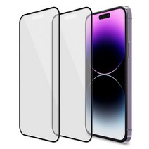 엑씨 지문방지 풀커버 강화유리 휴대폰 액정 보호필름 2매