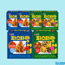 농심 파스타랑 버섯크림 3개 볼로네제 3개 세트, 버섯크림3개+볼로네제3개