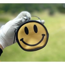 스마일 골프볼주머니 골프볼파우치