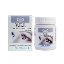 네이쳐스탑 호주 VEL 루테인 실리마린 750mg 120캡슐 눈과 간에 도움 Vital Eye and Liver, 1통, 120정