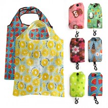 휴대용 접이식 미니 장바구니 시장가방 에코백 답례품 보조가방 개별포장 당일발송, B-NO10