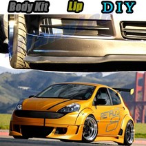 Renault Clio / Lutecia Tune 자동차 수정 바디 키트 VIP Hella Flush Lips 용 자동차 범퍼 립 프론트 스포일러 스커트 디플렉터, 보여진 바와 같이, 1개