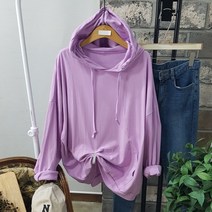 상상그이상 여성용 국내제작 데일리 후드 티셔츠 사이즈좋은 임부복 빅사이즈 레이어드 부드러운 면티셔츠 커플후드티 남녀공용 레깅스코디 캐주얼룩