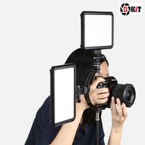 위dlnmee_디키트 DSLR 카메라 듀얼조명 라이트 거치대 브라켓 유투촬영장비 유튜 마운트 스마트폰용품 배경판 개인방송 리플렉터 클램프 핸드폰 ♥michel, 7dnlemwn77★, ♥gros