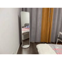 전신거울행거 원룸 스탠딩 옷걸이 옷가게 인테리어 일체형, 네., 173하이화이트테거울원반옷걸이+대리석받침