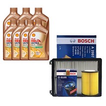 그랜저IG 3.3 가솔린 쉘 힐릭스 울트라 0W40(7L)/SP 보쉬 필터 엔진오일세트 0105-2997