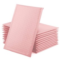 안전봉투 포장봉투 opp봉투 택배봉투 인쇄 4x7 폴리 패딩 우편물 12x18CM 버블 봉투 셀프 씰 가방 포장 택, 한개옵션1, 21 Sakura Pink