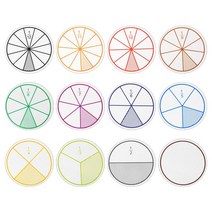 귀여운계산기 분수 수학 교육 자료 EVA 원형 악기 몬테소리 장난감 학습 51 개, 12pcs set, 02 12pcs set