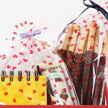 위져스어린이집 선물 봉투 완선 리본타이 스타핑 빵끈 당일발송, 1set, 01.빼빼로수능하트(15x30)50매