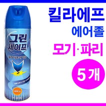 그린세이프 킬라에프에어졸 400ml 파리모기 에프킬라, 5
